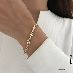 دستبند پروانه و نگین