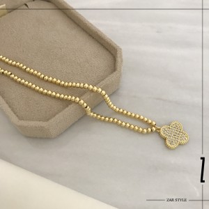 گردنبند زنانه ونکلیف نگین‌دار