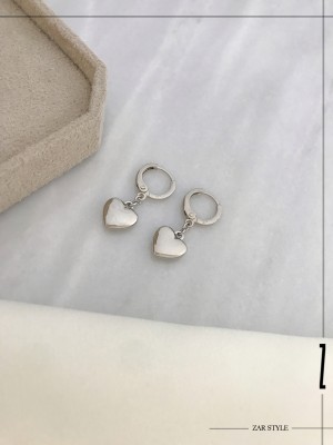 نیم‌ست قلب آینه‌ای زنجیر پولکی