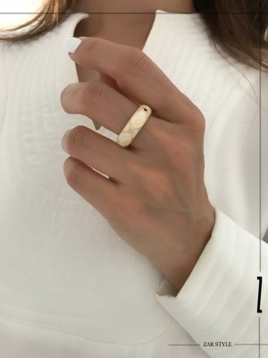 انگشتر میناکاری کروما طرح‌دار