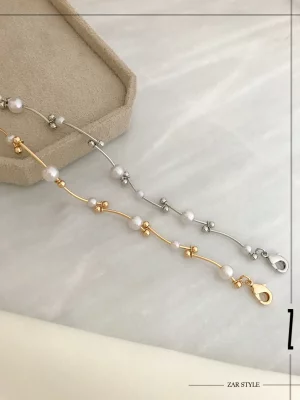 پابند میله‌ منحنی گوی و مروارید