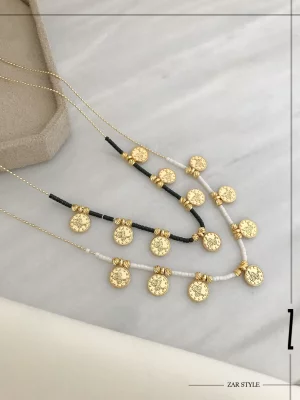 گردنبند ملیله‌ای سکه آویز