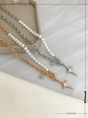 گردنبند مرواریدی ستاره شمالی