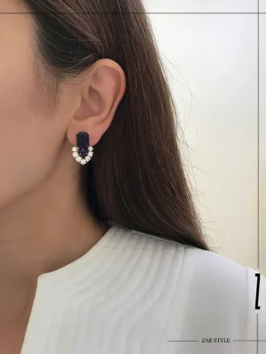 گوشواره جواهری یاقوت کبود