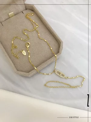 تمیمه مسیکا زنجیر آجری