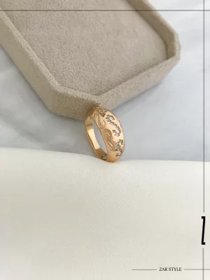 انگشتر وینتیج گنبدی طرح اس