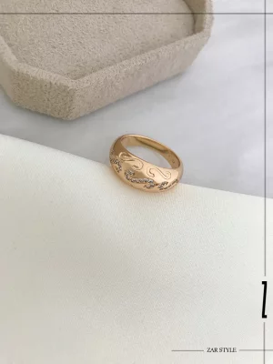 انگشتر وینتیج گنبدی طرح اس