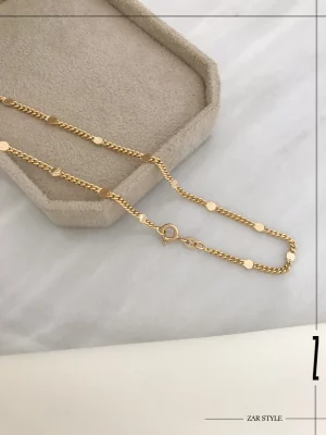 گردنبند زنجیر کارتیه پولکی