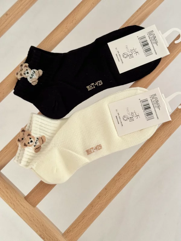 جوراب مچی طرح‌دار خرسی