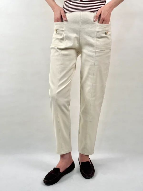 شلوار کتان مام استایل کد 101