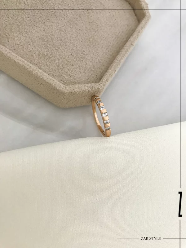 انگشتر بند انگشتی نگین و خط