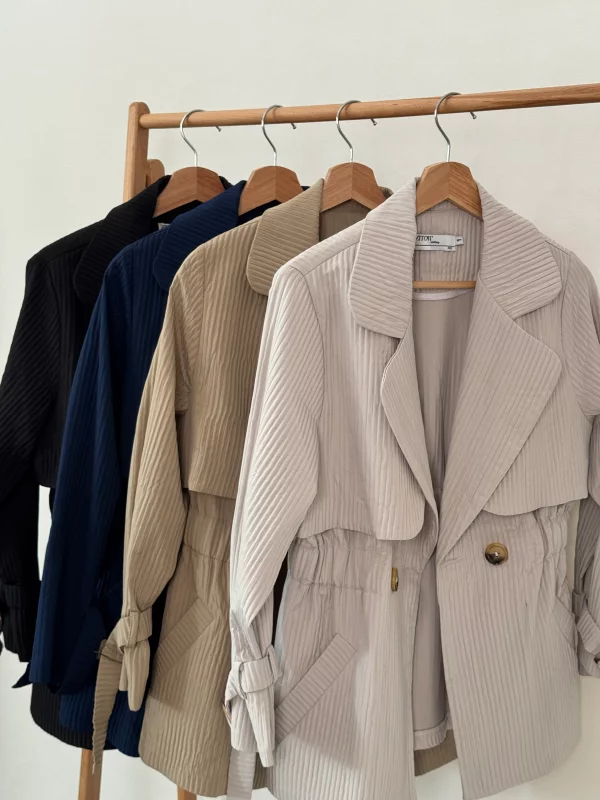 مانتو پاییزه کمر کش