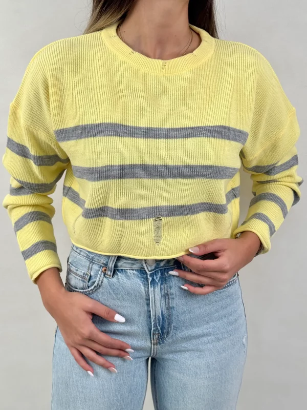 کراپ بافت آستین بلند کد 103