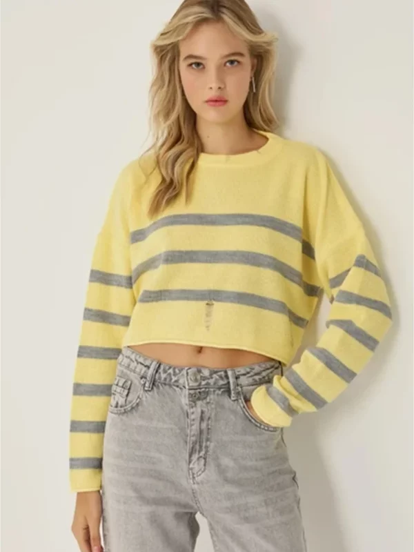 کراپ بافت آستین بلند کد 103