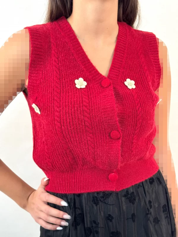 وست بافت گل‌دار کد 1