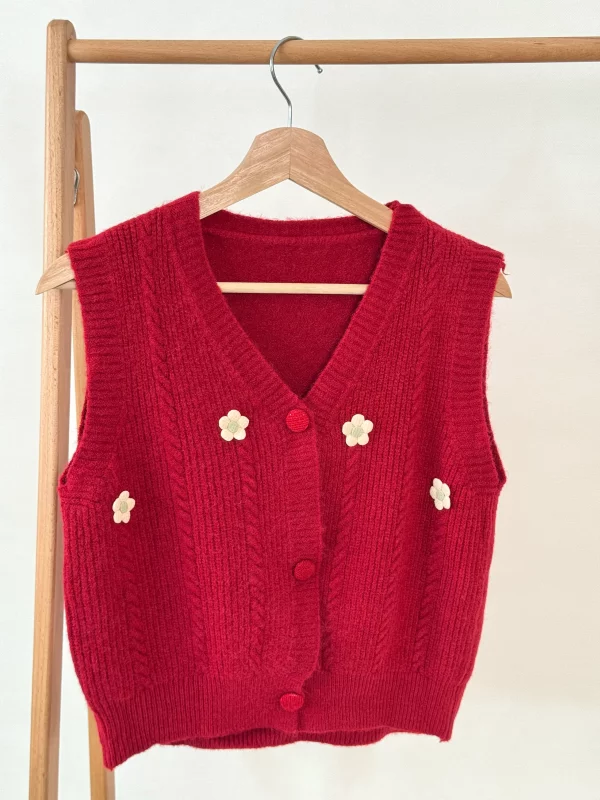 وست بافت گل‌دار کد 1