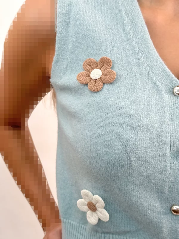 وست بافت گل‌دار کد 3