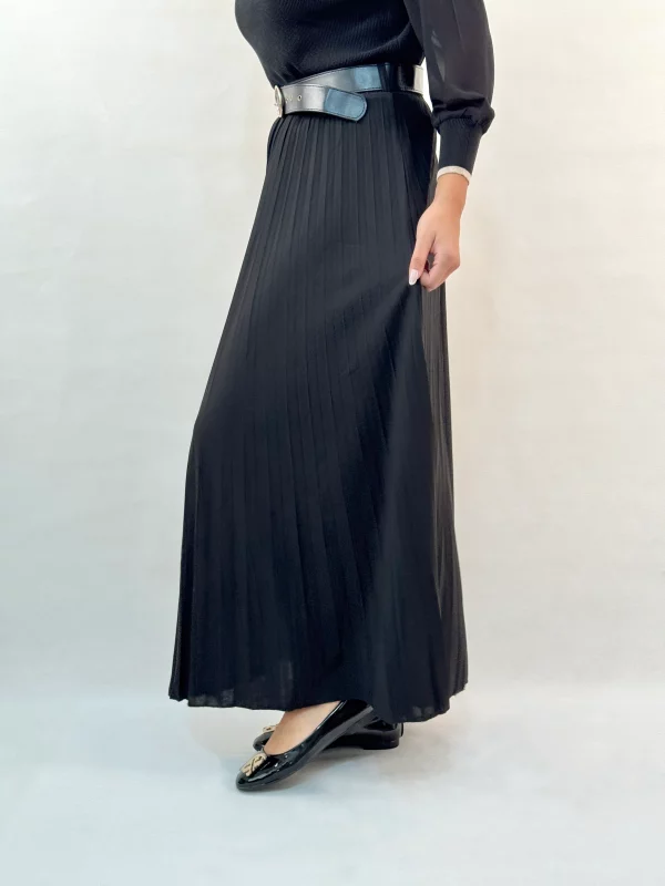 دامن پلیسه کمربنددار