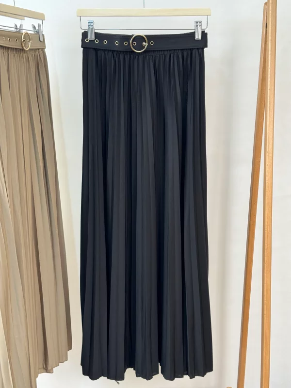 دامن حریر پلیسه گل‌دار کد 203