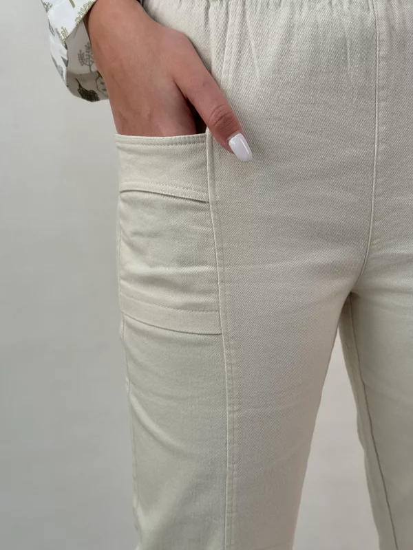 شلوار کتان مام استایل کد 101