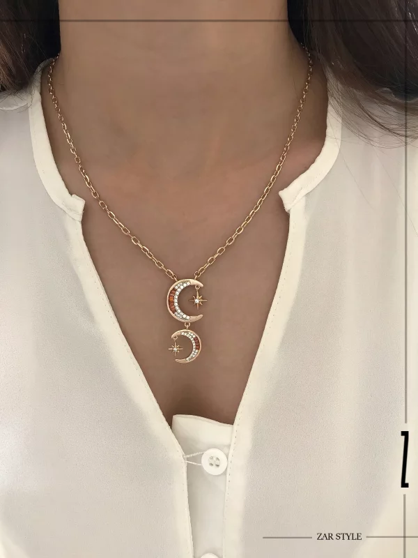 گردنبند دو ماه و ستاره
