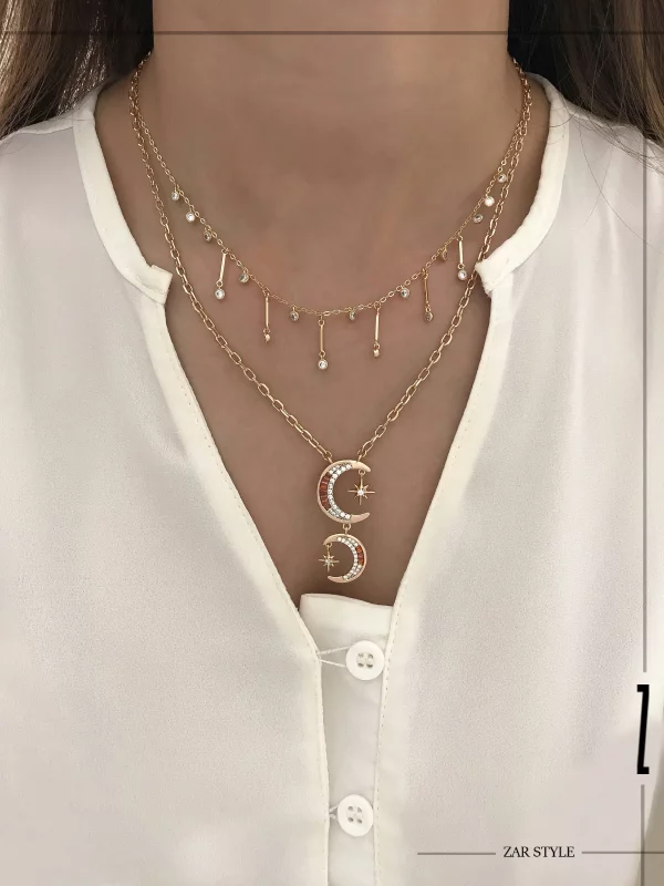 گردنبند دو ماه و ستاره