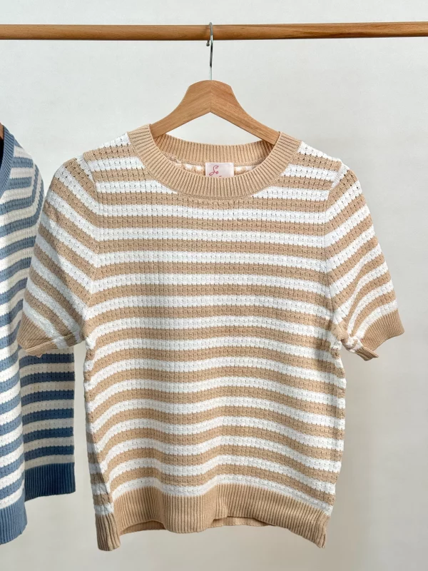 بافت راه راه یقه گرد