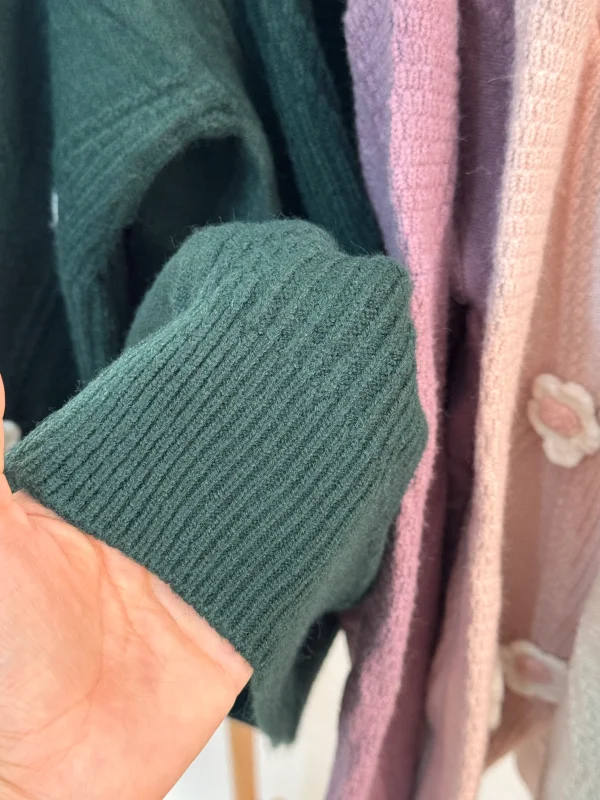 بافت آستین پفی گل‌ سفید