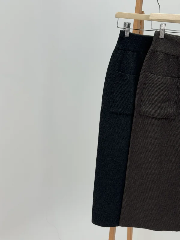 دامن بافت جیب‌دار