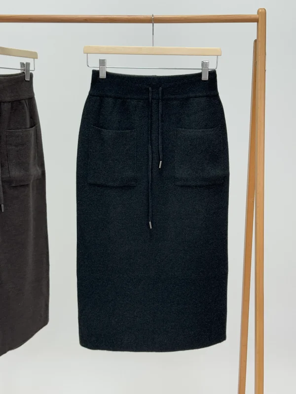 دامن بافت جیب‌دار