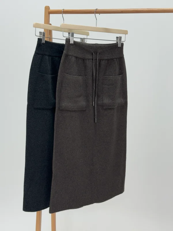 دامن بافت جیب‌دار