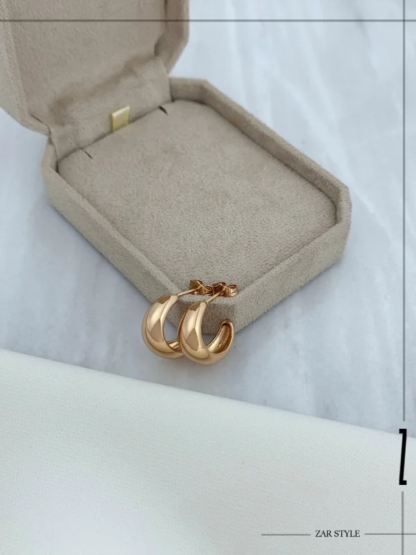 گوشواره هلال ماه آینه‌ای