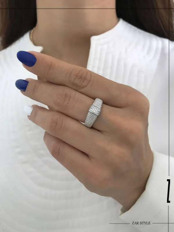 انگشتر دوید یورمن نگین‌دار