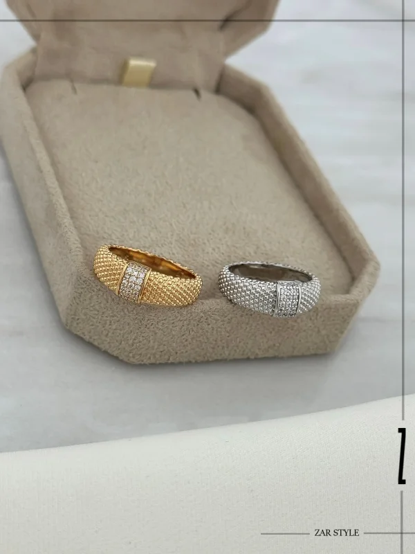 انگشتر دوید یورمن نگین‌دار