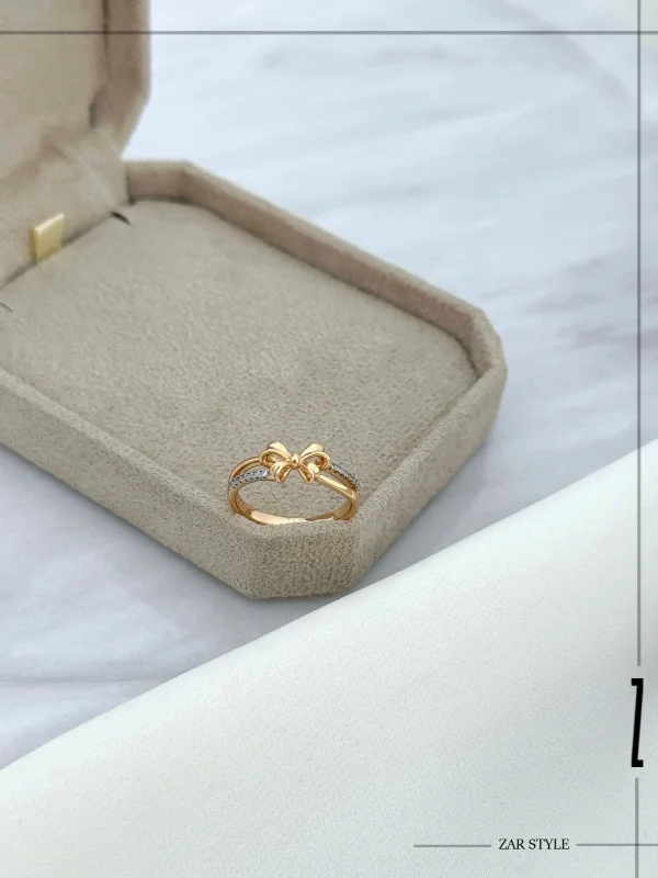 انگشتر دو لاین پاپیونی