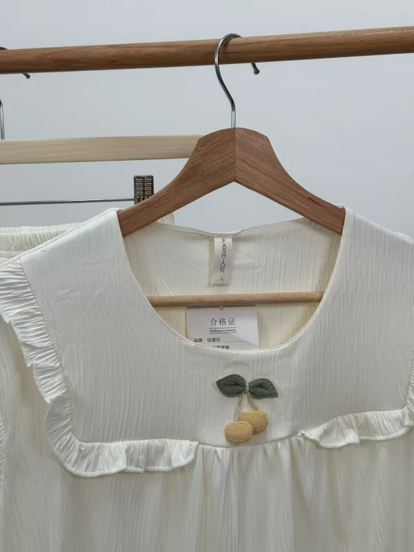 ست لباس راحتی بلوز و شلوارک کد 101