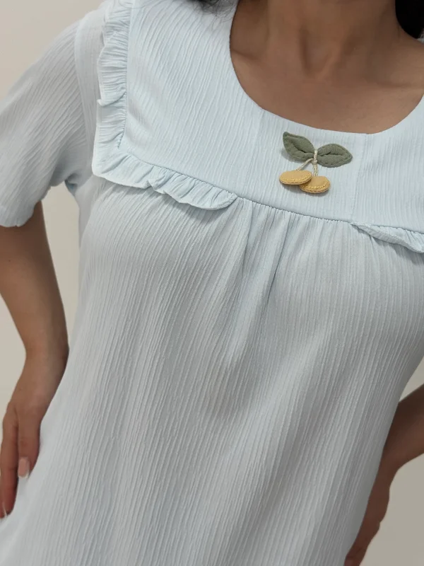 ست لباس راحتی بلوز و شلوارک کد 101