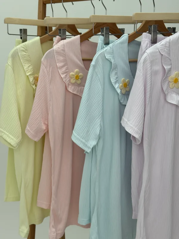 ست لباس راحتی بلوز و شلوارک کد 102