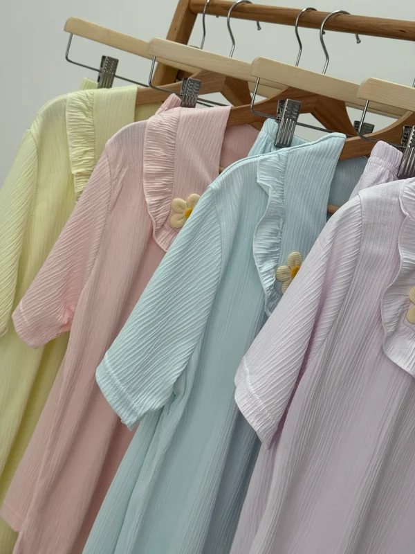 ست لباس راحتی بلوز و شلوارک کد 102