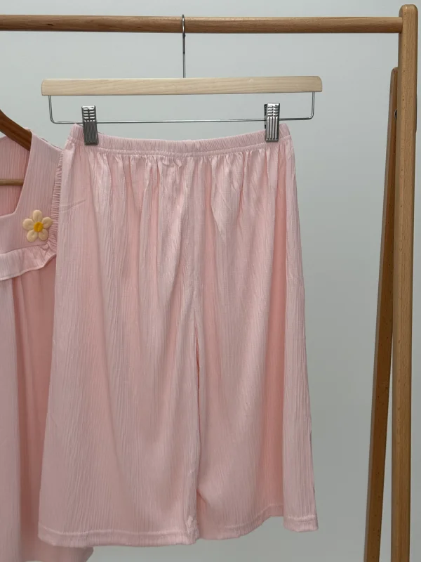 ست لباس راحتی بلوز و شلوارک کد 102