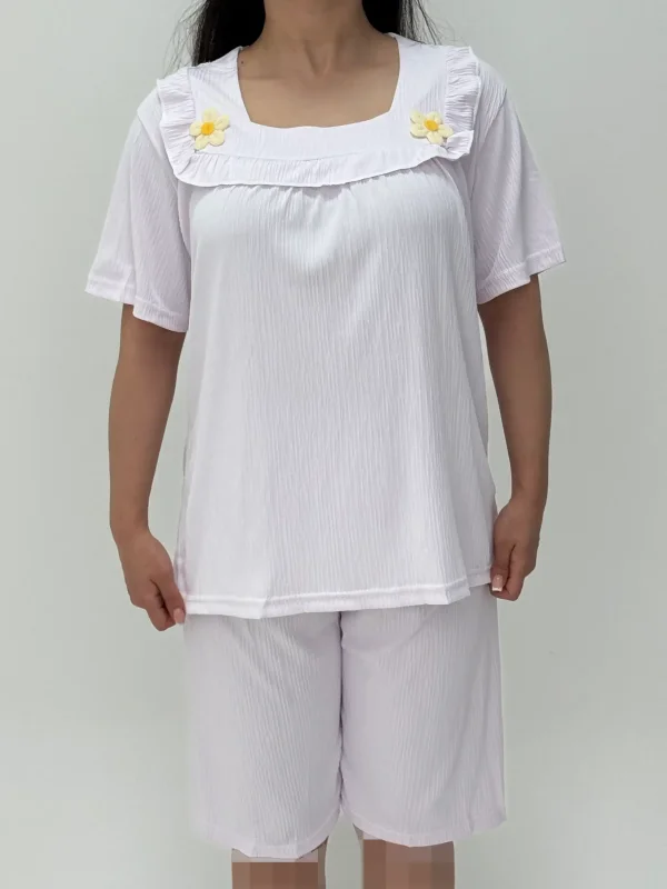 ست لباس راحتی بلوز و شلوارک کد 102