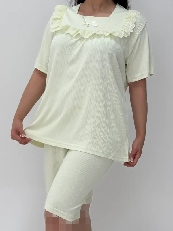 ست لباس راحتی بلوز و شلوارک کد 103