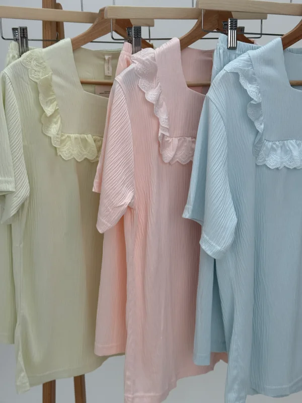 ست لباس راحتی بلوز و شلوارک کد 103