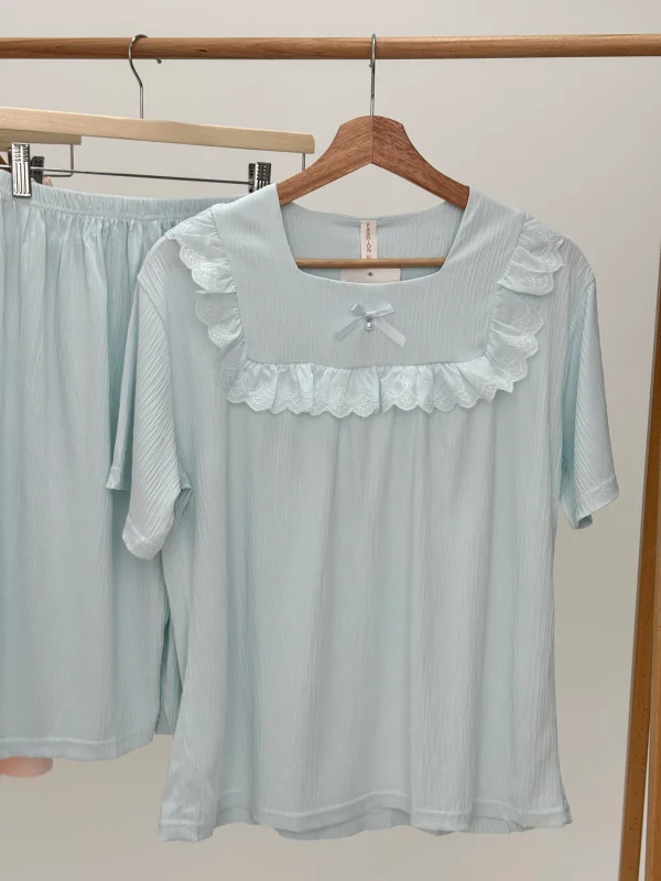 ست لباس راحتی بلوز و شلوارک کد 103