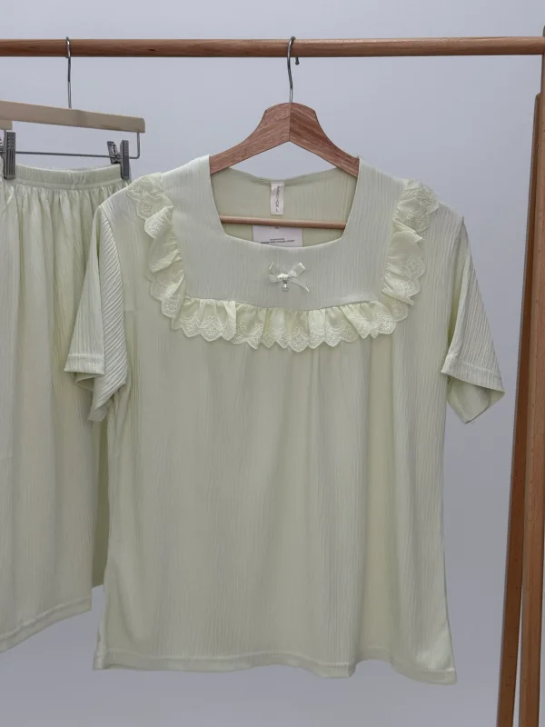 ست لباس راحتی بلوز و شلوارک کد 103