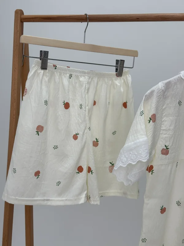 ست لباس راحتی بلوز و شلوارک کد 105