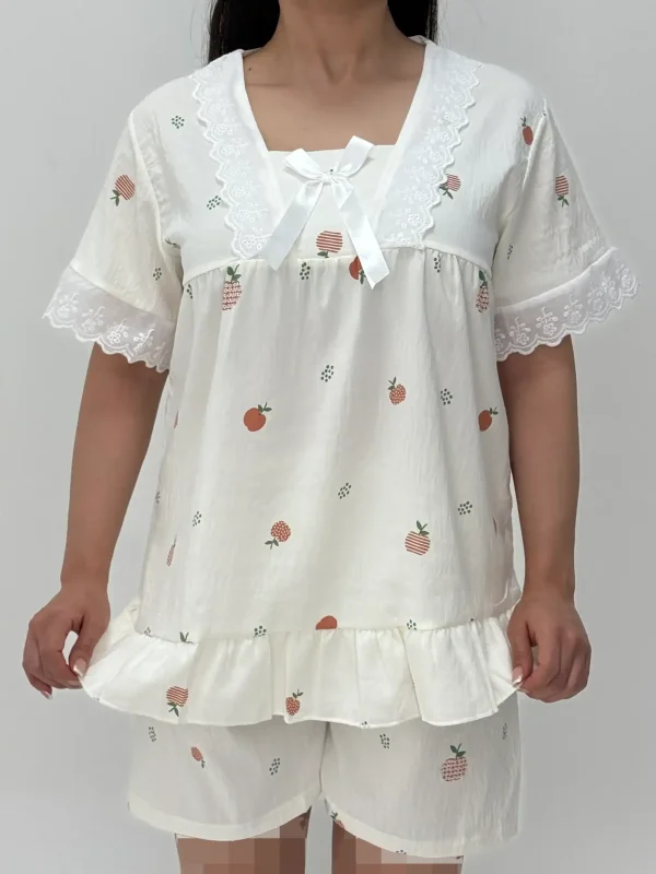 ست لباس راحتی بلوز و شلوارک کد 105