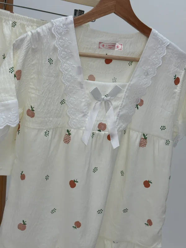 ست لباس راحتی بلوز و شلوارک کد 105