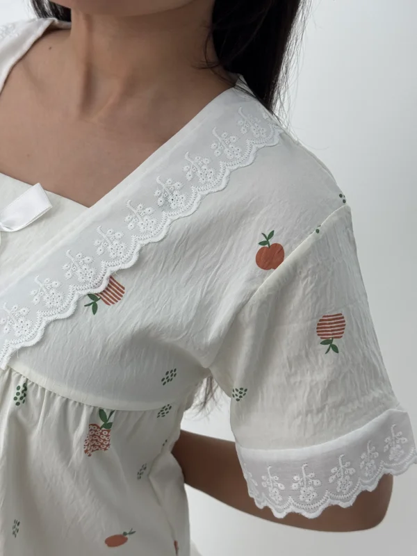 ست لباس راحتی بلوز و شلوارک کد 105