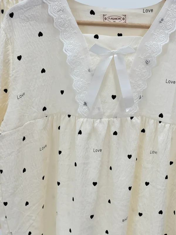 ست لباس راحتی بلوز و شلوارک کد 107